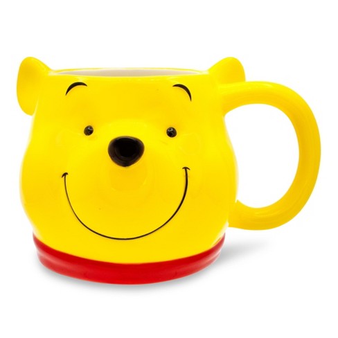 Disney 3D Stereoscopic 330ML Cartoon Winnie the Pooh Ceramics Cups Dual-use  Office Mugs Women Portable Pupils Cup Home