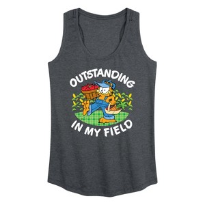 Women's - Garfield - Outstanding In My Field Graphic Racerback Tank - 1 of 4