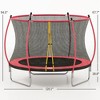 10ft Outdoor Trampoline with Net Enclosure, Curved Poles and Safety Pad, ASTM Approved - 3 of 4