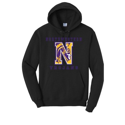 Adult Northwestern High School Trojans Name & Graphic Classic Fleece ...