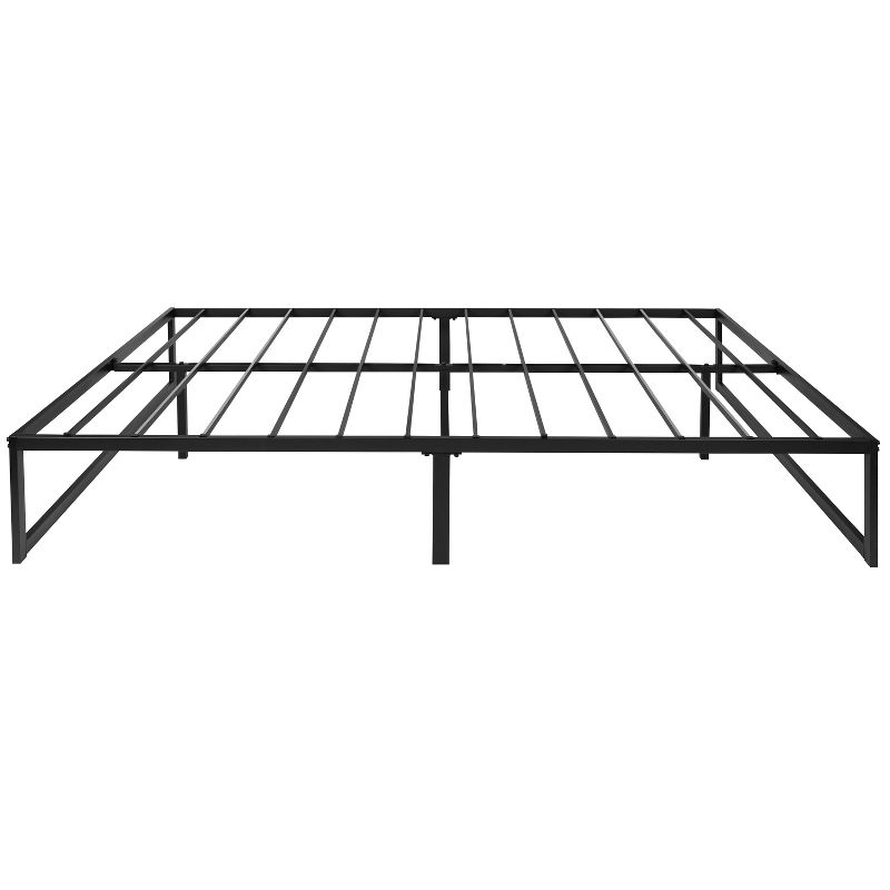 Flash Furniture 14 Inch Metal Platform Bed Frame - No Box Spring Needed with Steel Slat Support and Quick Lock Functionality, 5 of 16