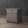 Allisyn 3-Drawer Wood Nighstand W/ Lockable Top Drawer - SFV7706 - Light Grey - Safavieh Couture - 2 of 4