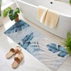 Washable Botanical Large Living Room Rugs, Soft Non Slip Tropical Plant Print Bedroom Carpet, Modern Home Decor Rug for Dining Room - 4 of 4