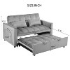 NicBex 3-in-1 Sofa Bed with Adjustable Backrest,Pull-Out Couch Bed with Pockets,Convertible Loveseat with Pillows,Sleeper Sofa for Living Room - 3 of 4