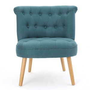 Cicely Tufted Accent Chair - Dark Teal - Christopher Knight Home, Dark Blue
