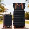 Lyngins 20/28 Inch 3 PCs Carry on Luggage Sets with Luggage Bag,Suitcases Sets with Spinner Wheels and TSA Lock for Family Trips - 2 of 4