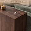 Console Table with Arched Open Shelf, 63" Modern Console Table with Storage, Narrow Console Table for Entryway Living Room - 4 of 4