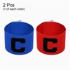 Unique Bargains Adjustable Elastic Soccer Team Training Elastic Arm Band 2 Pcs - 3 of 4