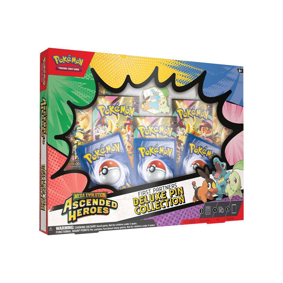 Pokémon Trading Card Game: Mega Evolution Ascended Heroes First Partners Deluxe Pin Collection