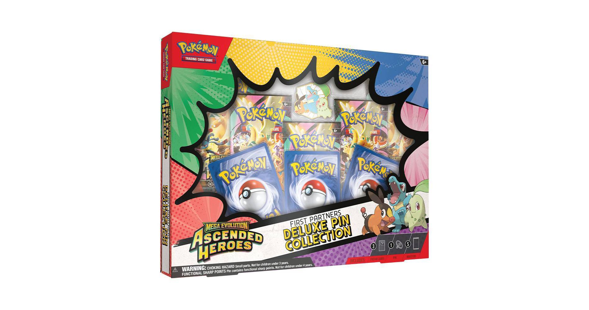 Pokémon Trading Card Game: Mega Evolution Ascended Heroes First Partners Deluxe Pin Collection