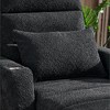 60.6" Lambswool Adjustable Lounge Chair with Lumbar Pillow and Cup Holder - 4 of 4