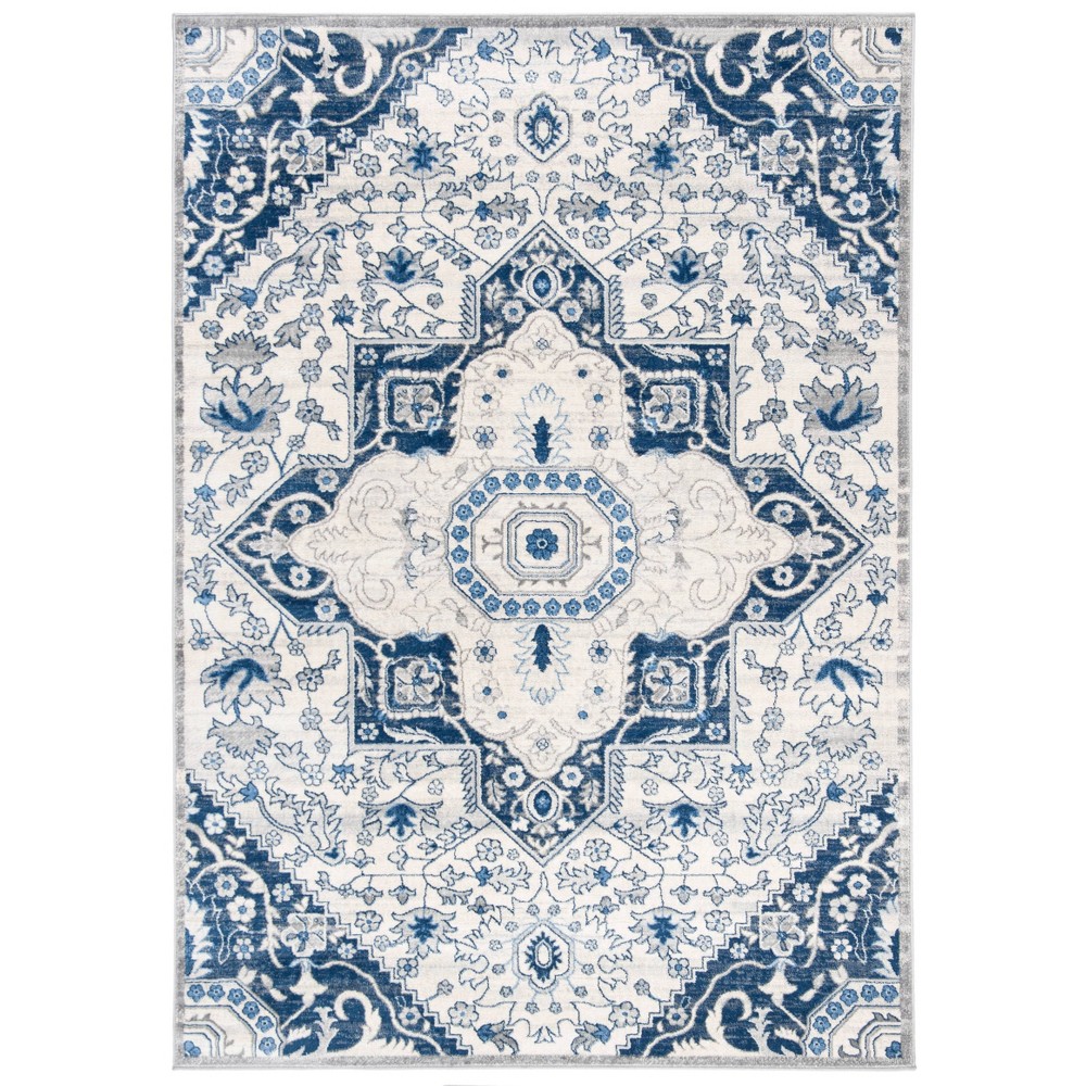 9'x12' Elyse Rug Cream/Blue - Safavieh