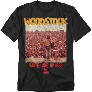 Men's Woodstock White Lake Ny 1969 T-Shirt - 1 of 4
