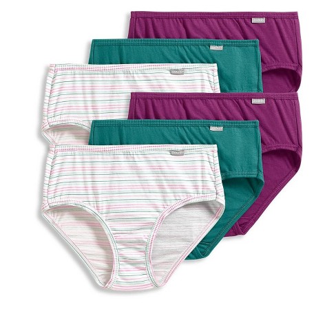 Jockey Women Elance Hipster - 6 Pack 6 Sweet Orchid/Prestigious  Stripe/Verdigris