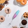 Handheld Milk Frother, Mini Foamer, Battery Operated Stainless Steel Drink Mixer for Coffee, Lattes, Cappuccino, Matcha, Chocolate - 2 of 4