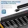 Wall-Mount Modular Tool Organizer 8-Outlet Charging Station - Holds 6 Drills & Batteries - 3 of 4