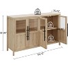 Garvee Side Panel Buffet with 4 Glass Doors, 55 Inch (Approx. 139.7 cm) Large Buffet with Storage - 2 of 4