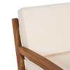 PAGED Outdoor Dining Chairs Modern Outdoor Patio Chairs with Wood Frame, Cushions for Garden, Balcony - 4 of 4