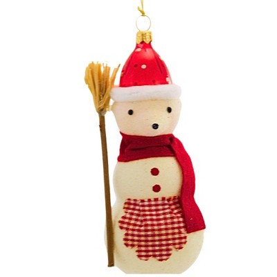 Italian Ornaments 5.5 Inch Slushy Bear Snowman Animal Ornament Tree Ornaments