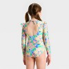 Girls' Dreamy Floral Tropical One Piece Swimsuit - Cat & Jack™ - 2 of 3