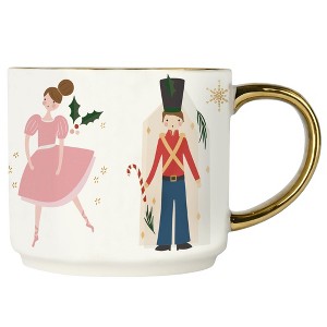 Nutcracker 14oz. Gold Handle Coffee Mug - 1 of 4