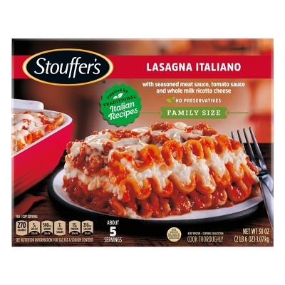 Stouffer's Frozen Lasagna Italiano Family Size - 38oz : Target