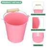 Unique Bargains Galvanized Metal Rustic Durable Multipurpose Small Metal Bucket 10 Pcs - 4 of 4