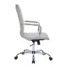 LeisureMod Harris High-Back Leather Office Conference Chair with Swivel and Tilt - 4 of 4