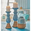 tagltd Malibu Pillar Holder Short Rustic Terracotta Candlestick Holder Holds Up To 3" Diameter Pillar - image 2 of 2