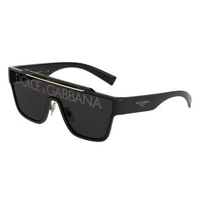 Dolce & Gabbana Dg 6185 501/87 Unisex Square Sunglasses Black/gold 55mm :  Target