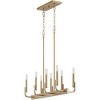 Quorum Lighting Tempo 8 - Light Pendant in  Aged Brass - 3 of 4