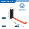 Unique Bargains Heavy Duty Garage Garden Storage Wall Utility J Hooks 4 Pcs - 2 of 4