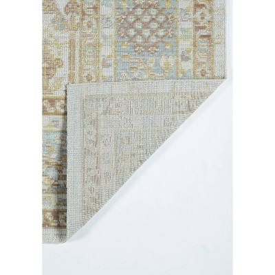 Isabella Ivory and Pastel Synthetic Runner Rug