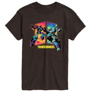 Men's - Transformers - Optimus Prime and Megatron Battle Clash Short Sleeve Graphic T-Shirt - 1 of 4