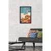 Trends International Cuckoo and Azalea by Katsushika Hokusai Framed Wall Poster Prints - 2 of 4