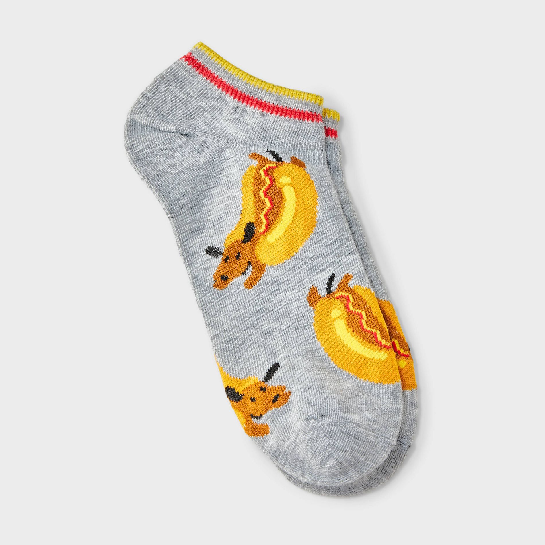 Women's Hot Dog Low Cut Socks - Grey 4-10