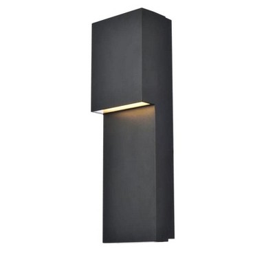 Elegant Lighting Raine Integrated LED wall sconce in black