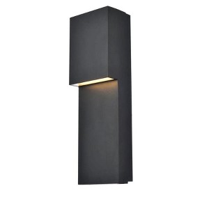 Elegant Lighting Raine Integrated LED wall sconce in black - 1 of 4