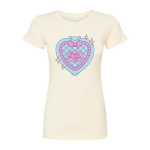Women's - Polly Pocket - Polly Pocket Quilted Heart Case Fitted Graphic T-Shirt - 1 of 3