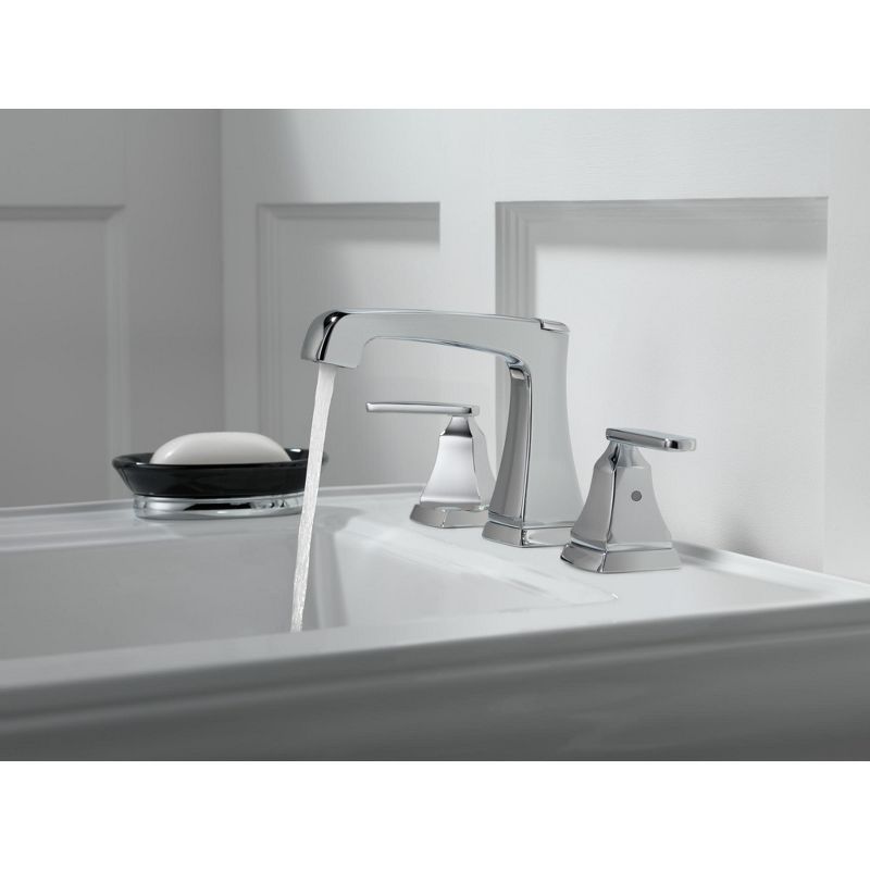 Delta Faucets Ashlyn Two Handle Widespread Bathroom Faucet with EZ Anchor, 4 of 6