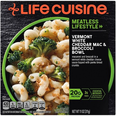 Life Cuisine Frozen Vermont White Cheddar Mac & Broccoli Bowl - 11oz