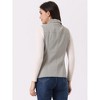 Allegra K Women's Zip-Up Sleeveless Turn Down Collar Cargo Utility Vest with Pockets - 4 of 4