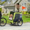 Aosom Dog Bike Trailer with Suspension System, Hitch for Medium Dogs, Dog Wagon & Dog Trailer for Bicycle with Storage Pocket - image 3 of 4