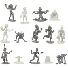 Zombie Action Figures (100ct) - Big Bucket of Zombies, Pets, Graves, and Humans for Playtime or Decorations - Great for Action Figure Collectors - 2 of 3