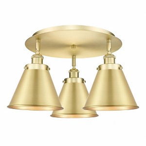 Ballston Urban - 3 Light Flush Mount In Industrial Style-9.63 Inches Tall and 19.75 Inches Wide - 1 of 1