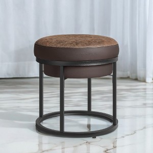 Ottoman Bench, Vanity Chair Stool, Small Ottoman, Ottoman Table, Footstool, Reversible Top, Load 660 lb - 1 of 4