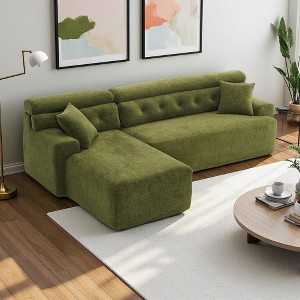 105" Chenille L-Shaped Modular Sectional Sofa - 1 of 4