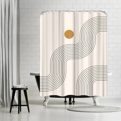 Americanflat Boho Geometric Lines Part 3 by Tetyana Karankovska Shower Curtains