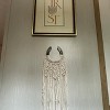 Aoibox Handmade Equestrian Macrame Wall Art, White Horse Lover Decor, Intricate Knot Design for Home or Office - 4 of 4