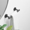 BWE Single Post Wall Mounted Towel Bar Toilet Paper Holder - 2 of 4